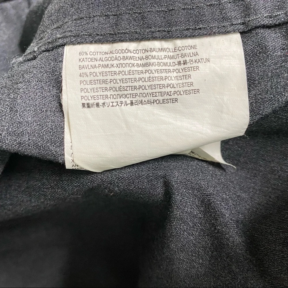 Vans Jacket Grey Full zipper button closure front pockets S